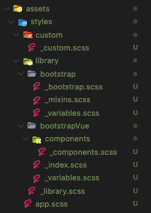 Bootstrap 및 BootstrapVue SCSS 모듈 최적화